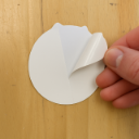 Stickers met rugslit