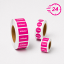 Spoed stickers op rol 