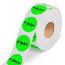 Fluoriserende stickers op rol