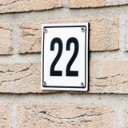 Huisnummerbord 1 t/m 99 in Wit