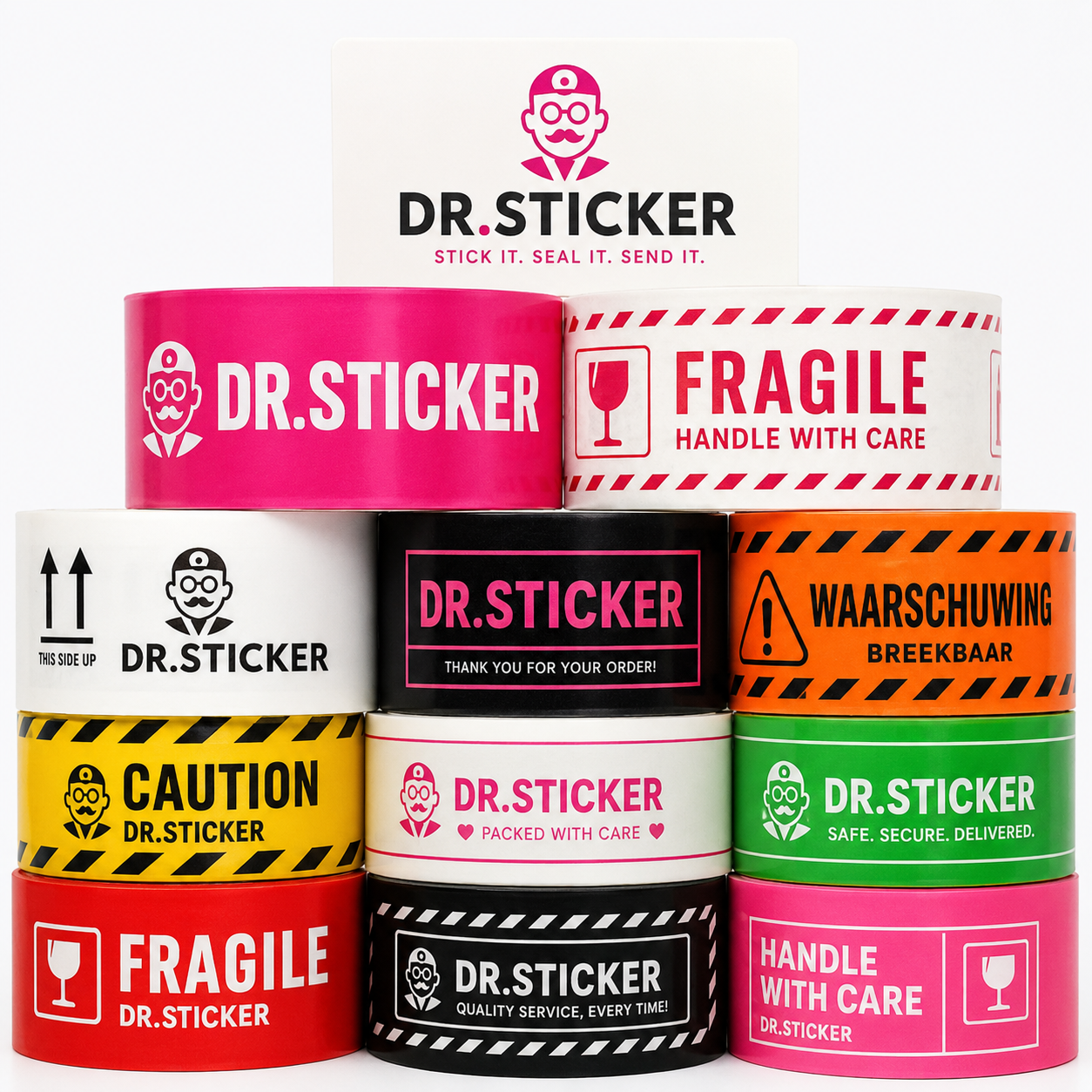 PVC tape bedrukt met logo
