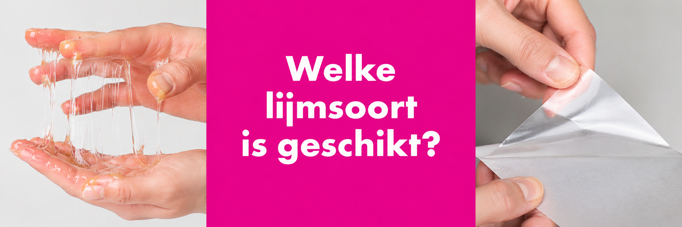 Lijmsoorten voor stickers kiezen