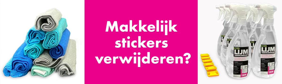 Stickers verwijderen zonder lijmresten