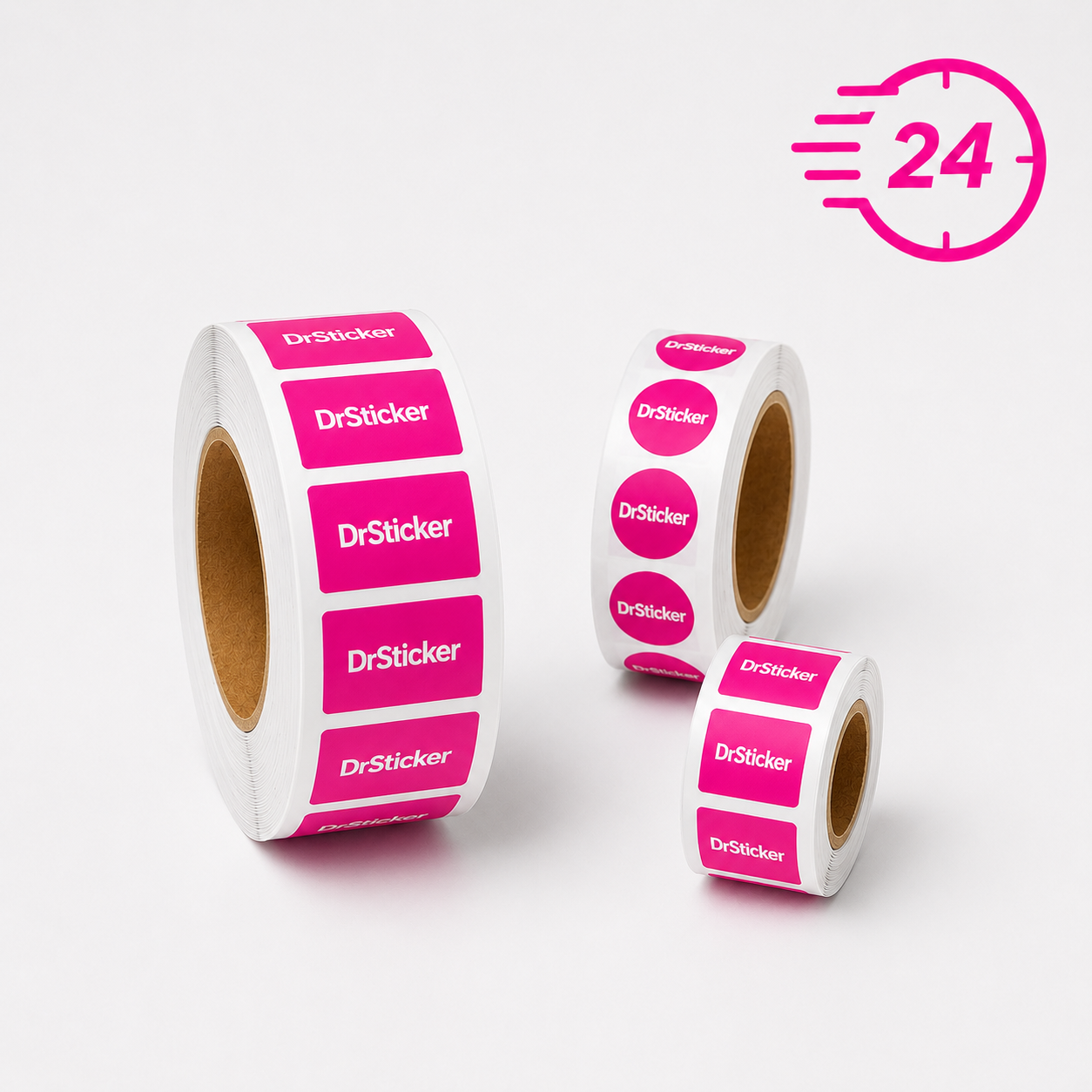 Spoed stickers op rol