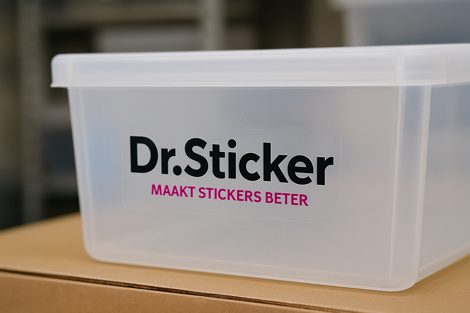 Transparante sticker voorbeeld 1