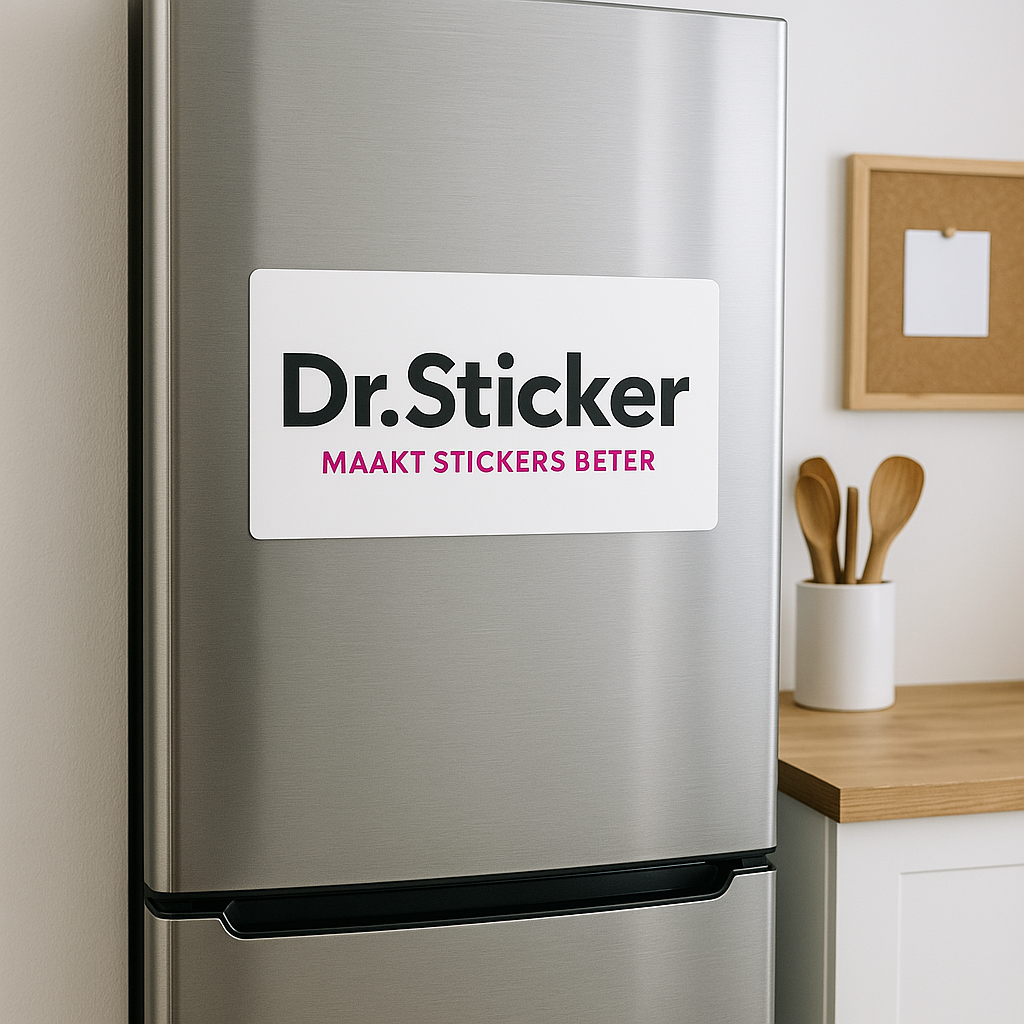 Magnetische toepassing op ijzerhoudende sticker