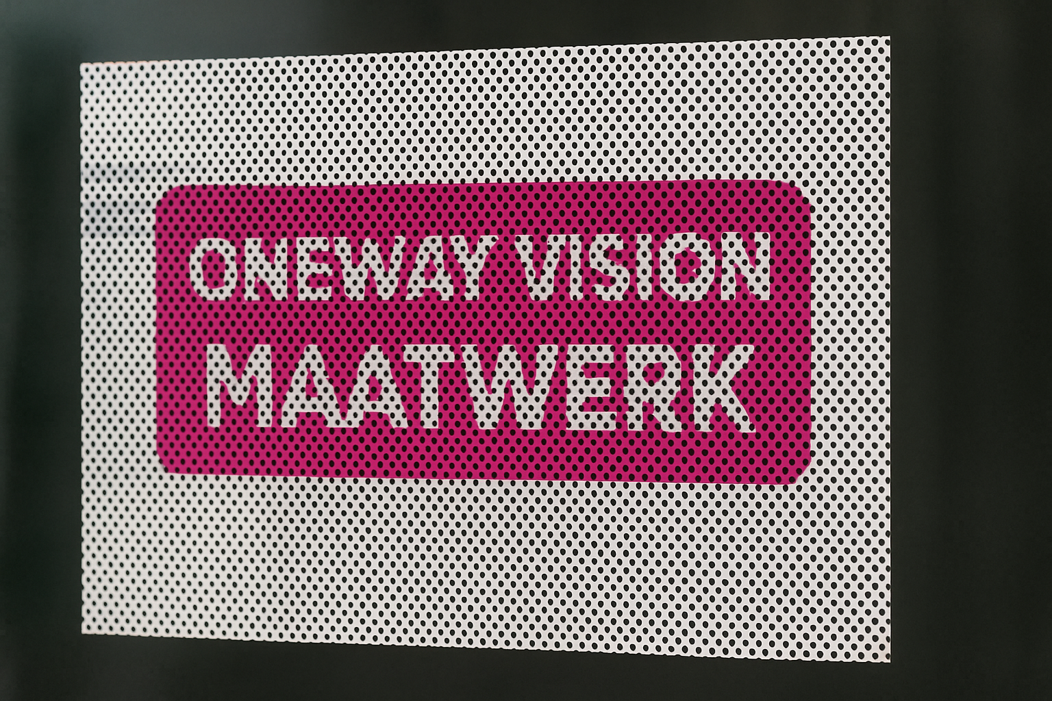 Onewayvision sticker voorbeeld 2