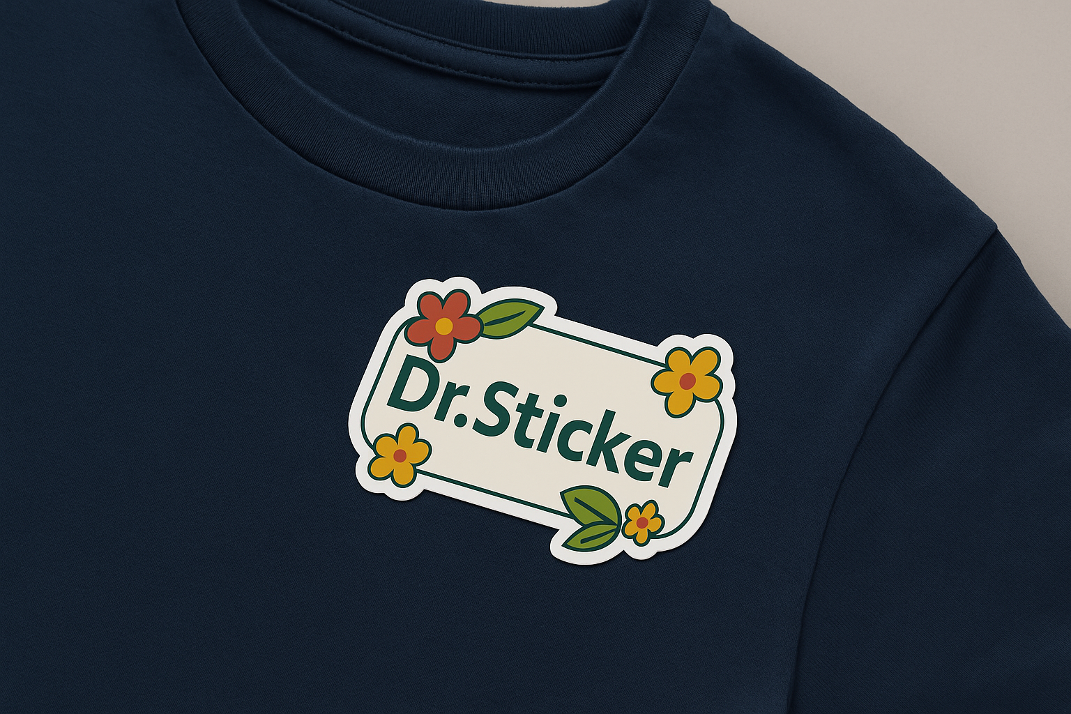 Textiel stickers voorbeeld 1