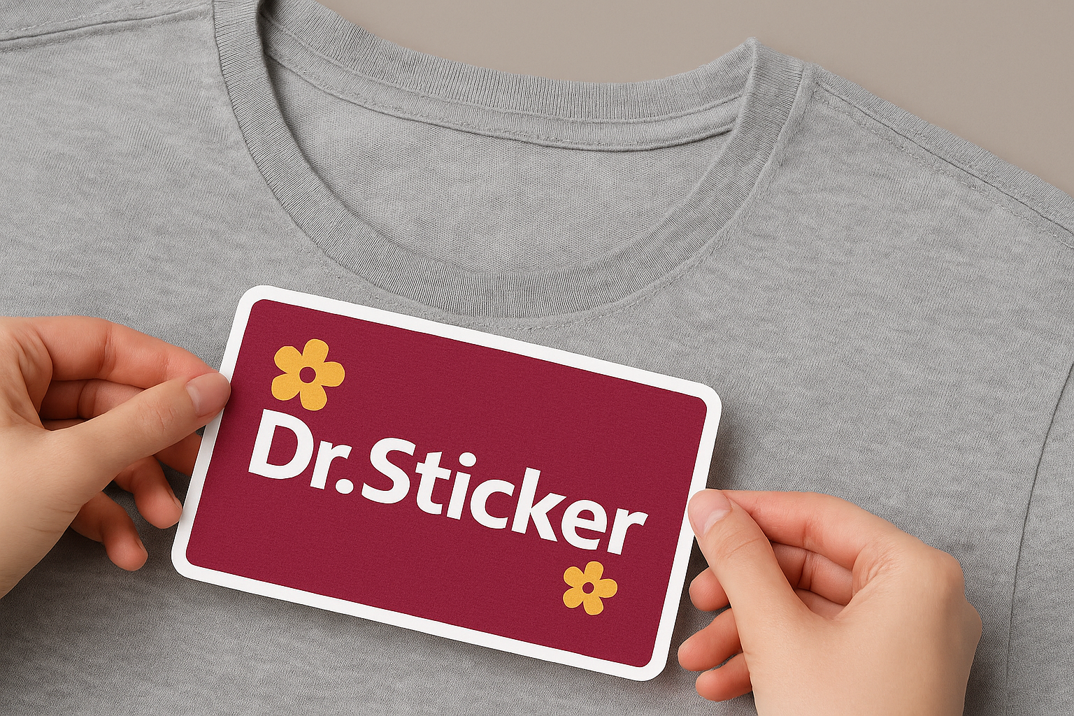 Textiel stickers voorbeeld 3