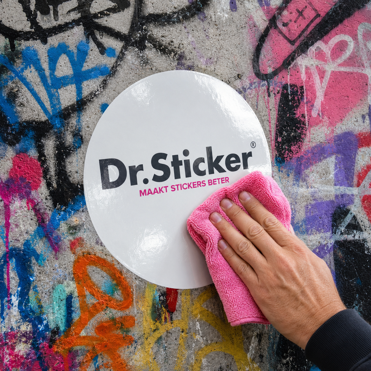 Professional sticker finish