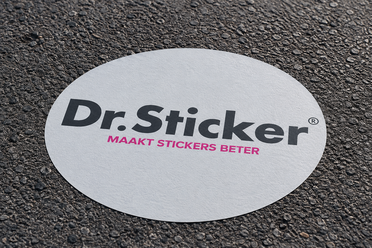 Asphalt sticker example