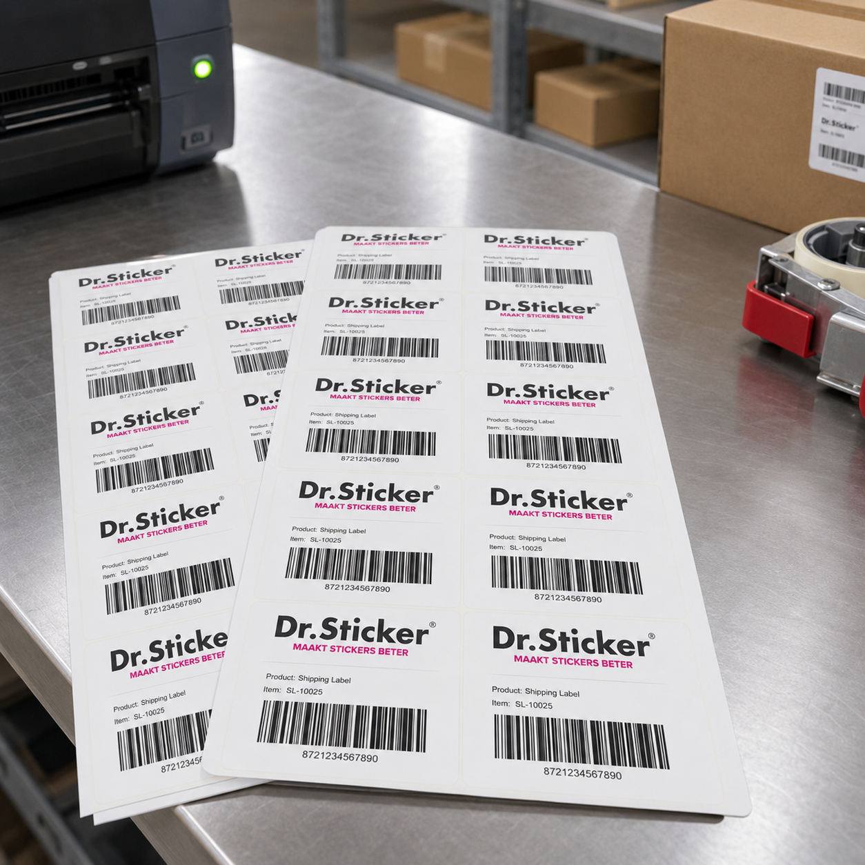 Barcodestickers voorbeeld 4