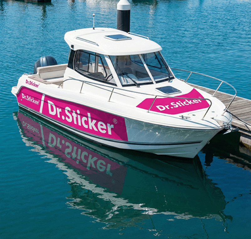 Boat name stickers for names and registration