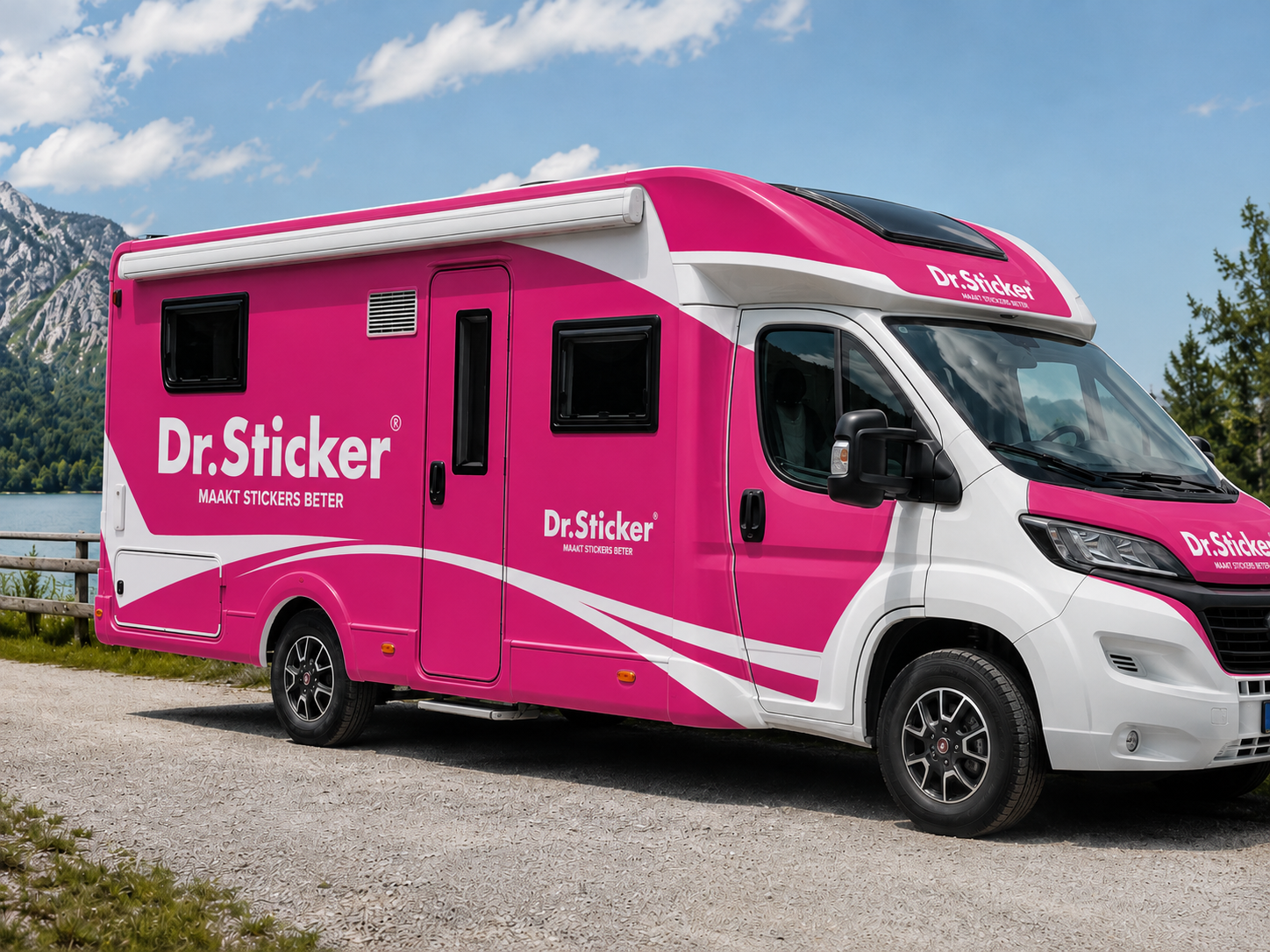 Voorbeeld van decoratieve camperstickers