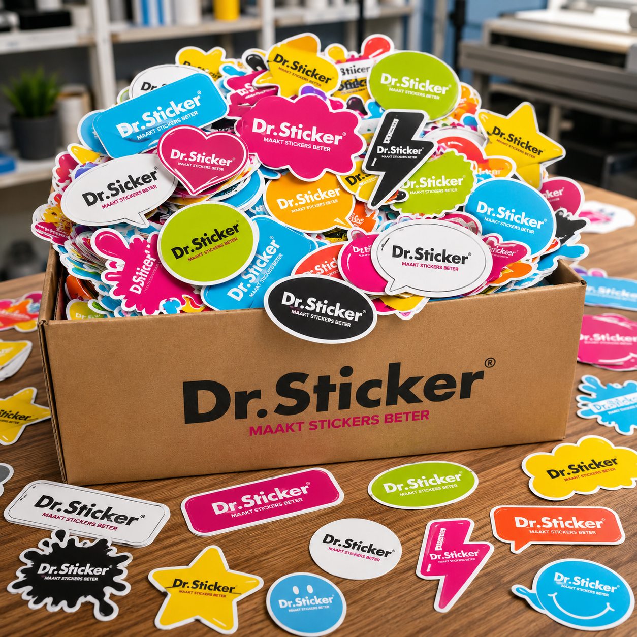 Contourstickers rondom een eigen ontwerp