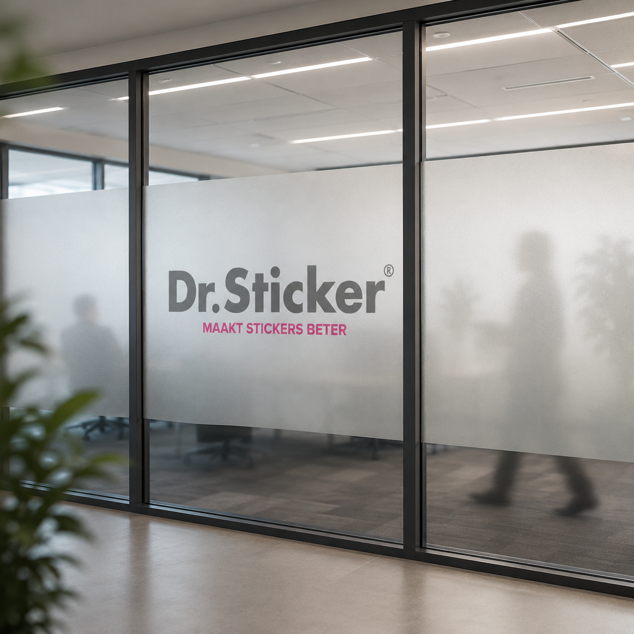 Etched glass film example