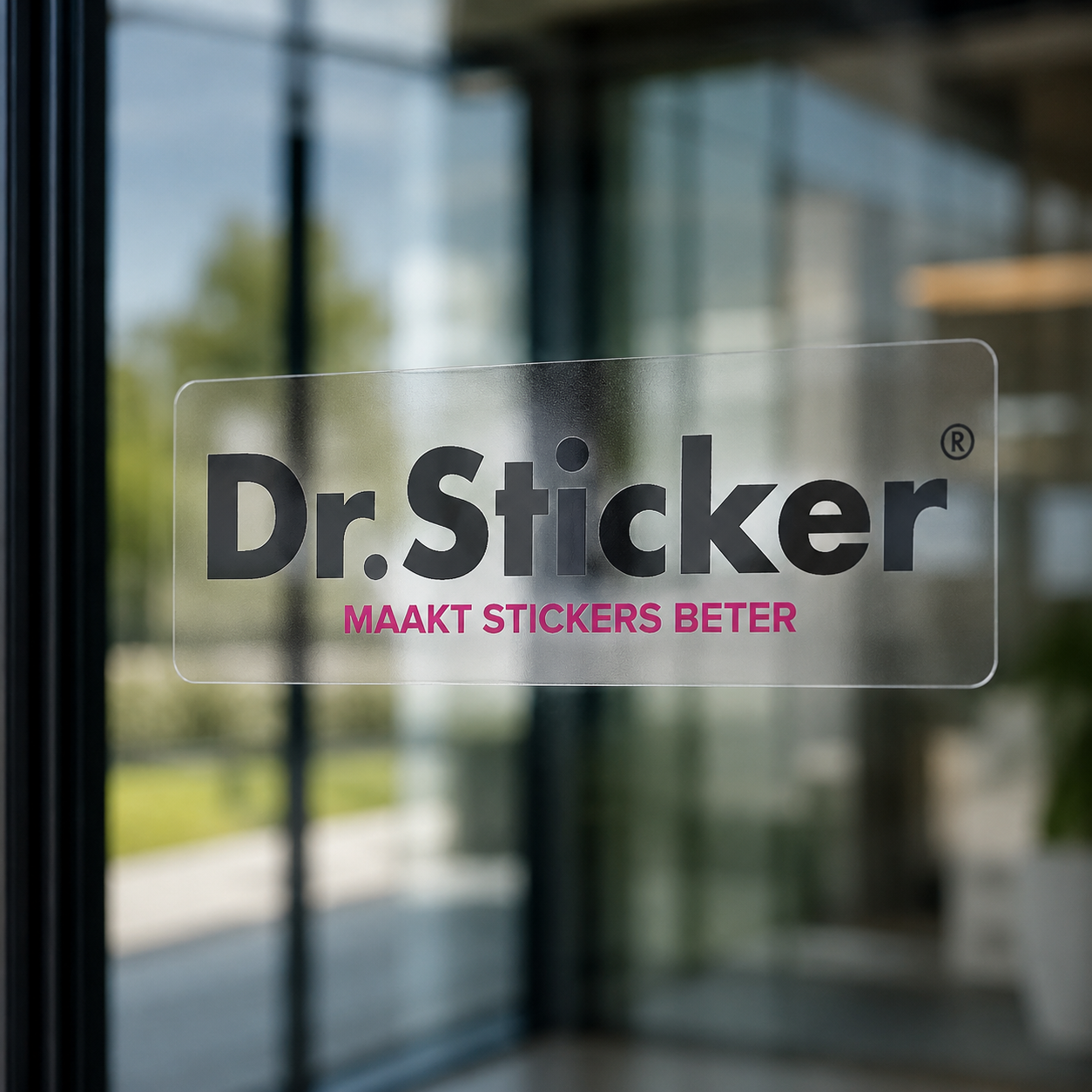 Ultra clear sticker example