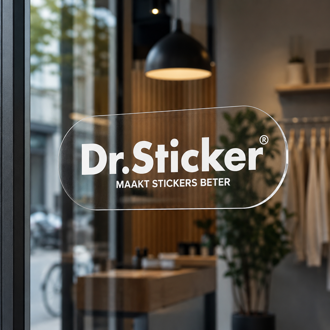 Glass and window sticker