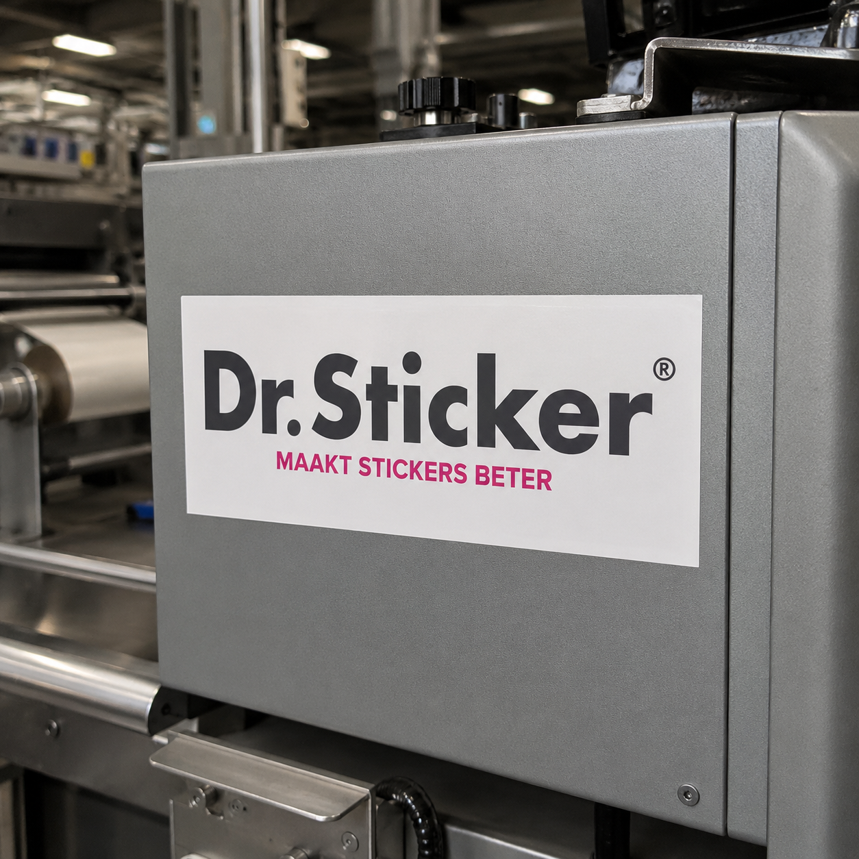 Machine stickers example