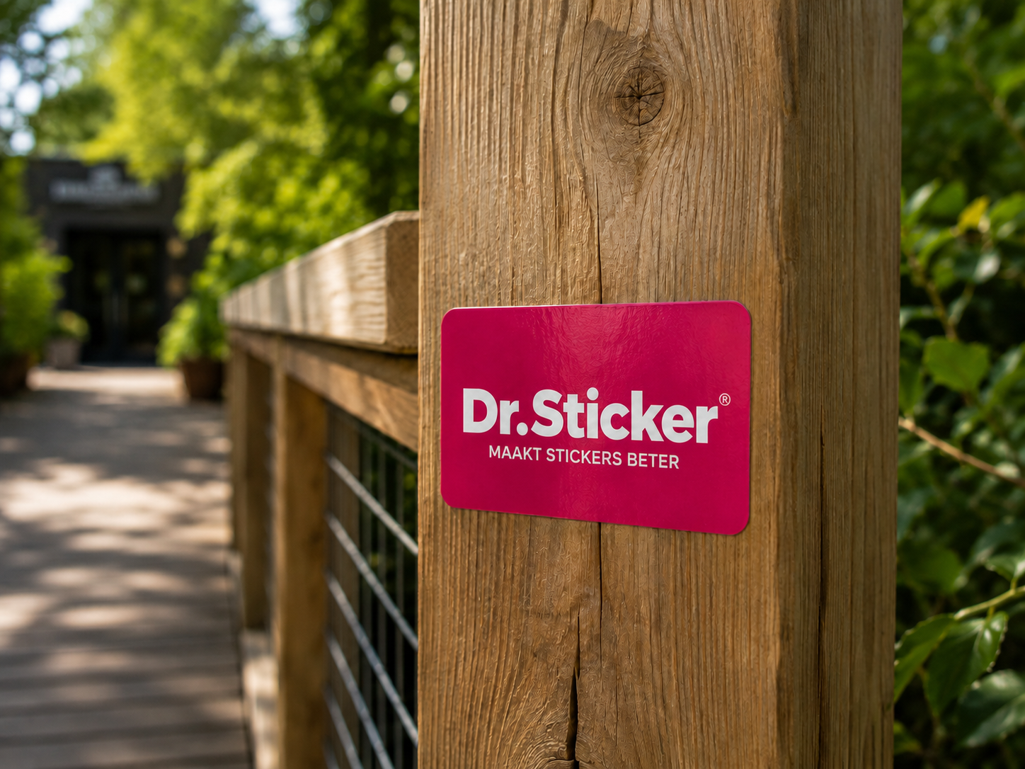 Duurzame sticker op een lastig oppervlak