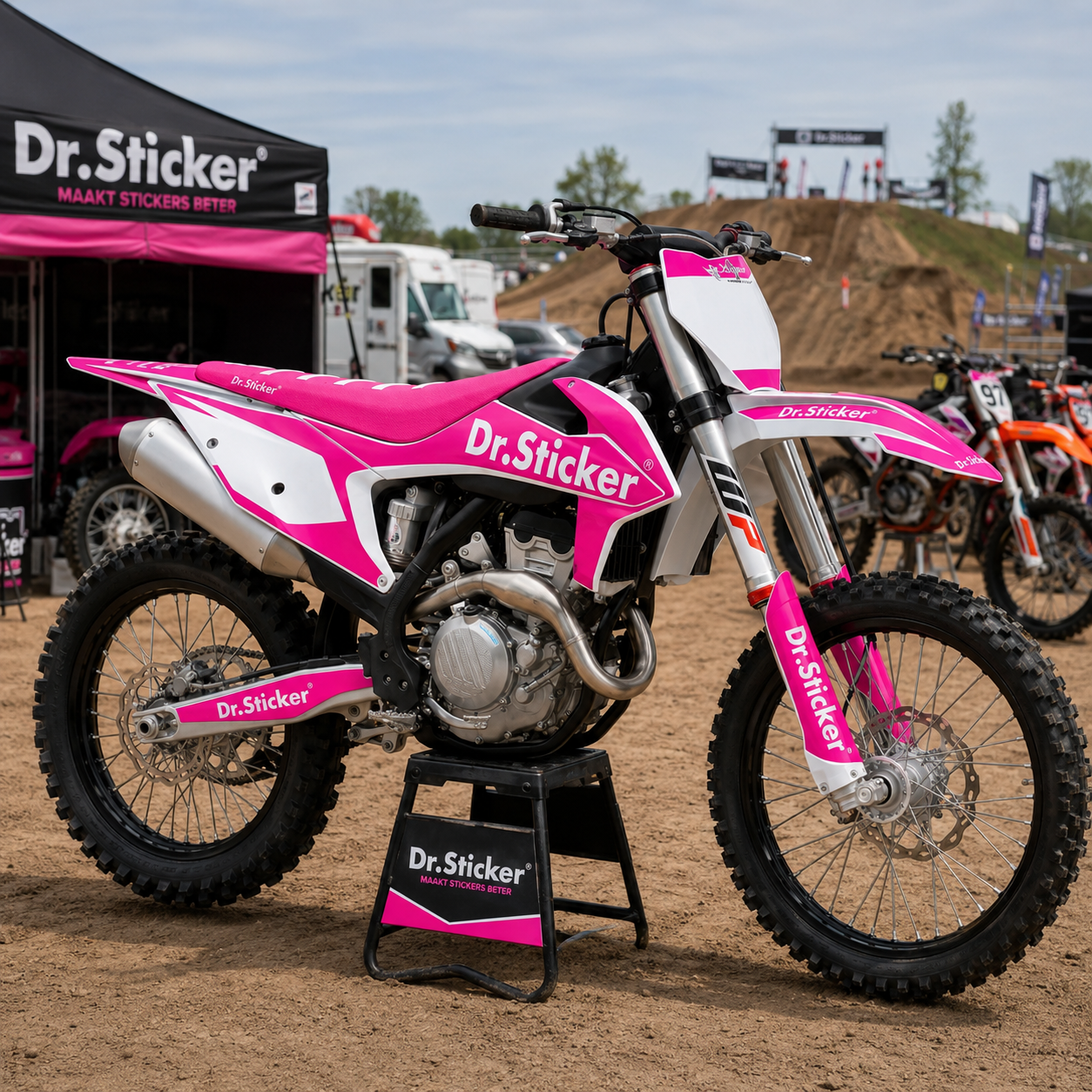 Motocross sticker example