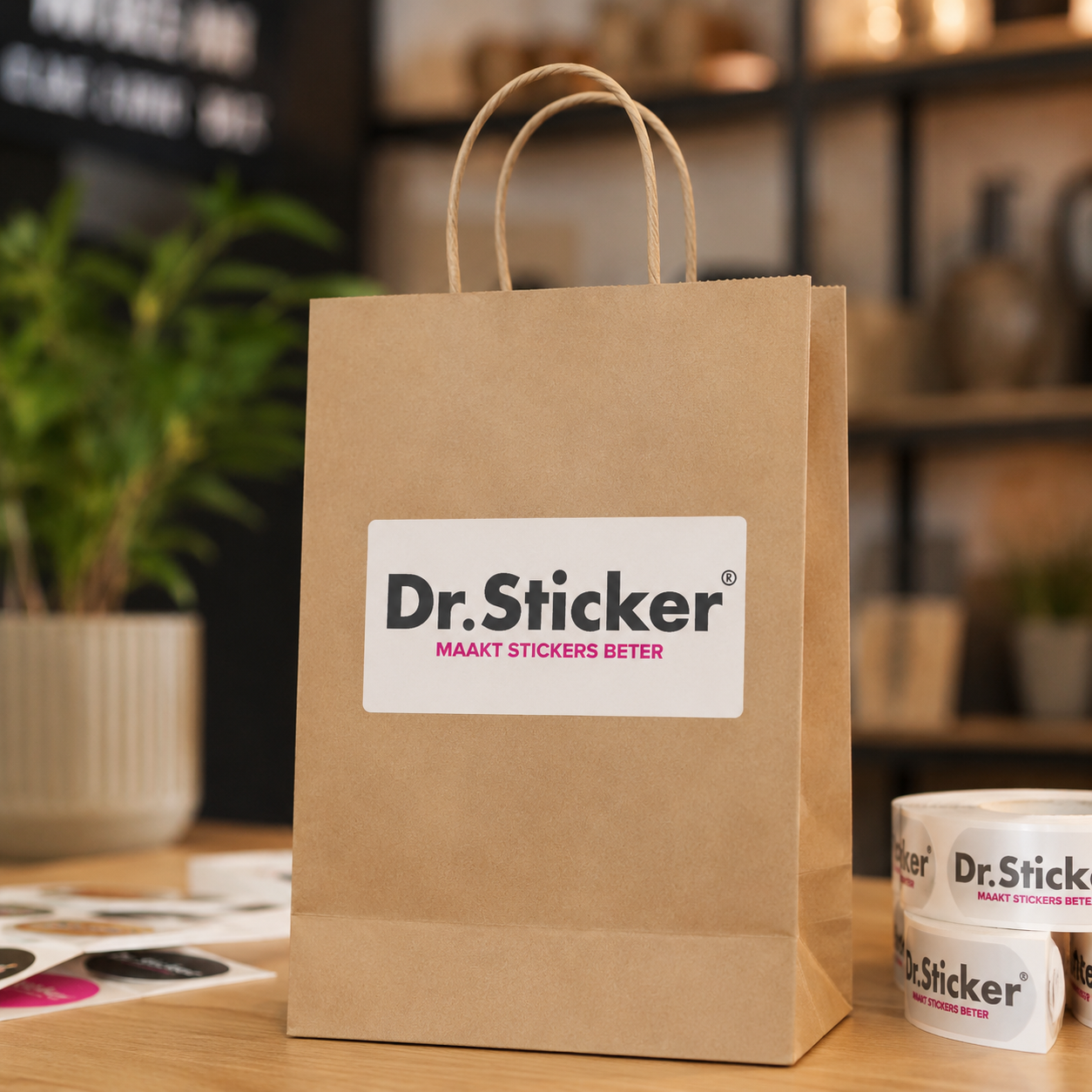 Promotional stickers example
