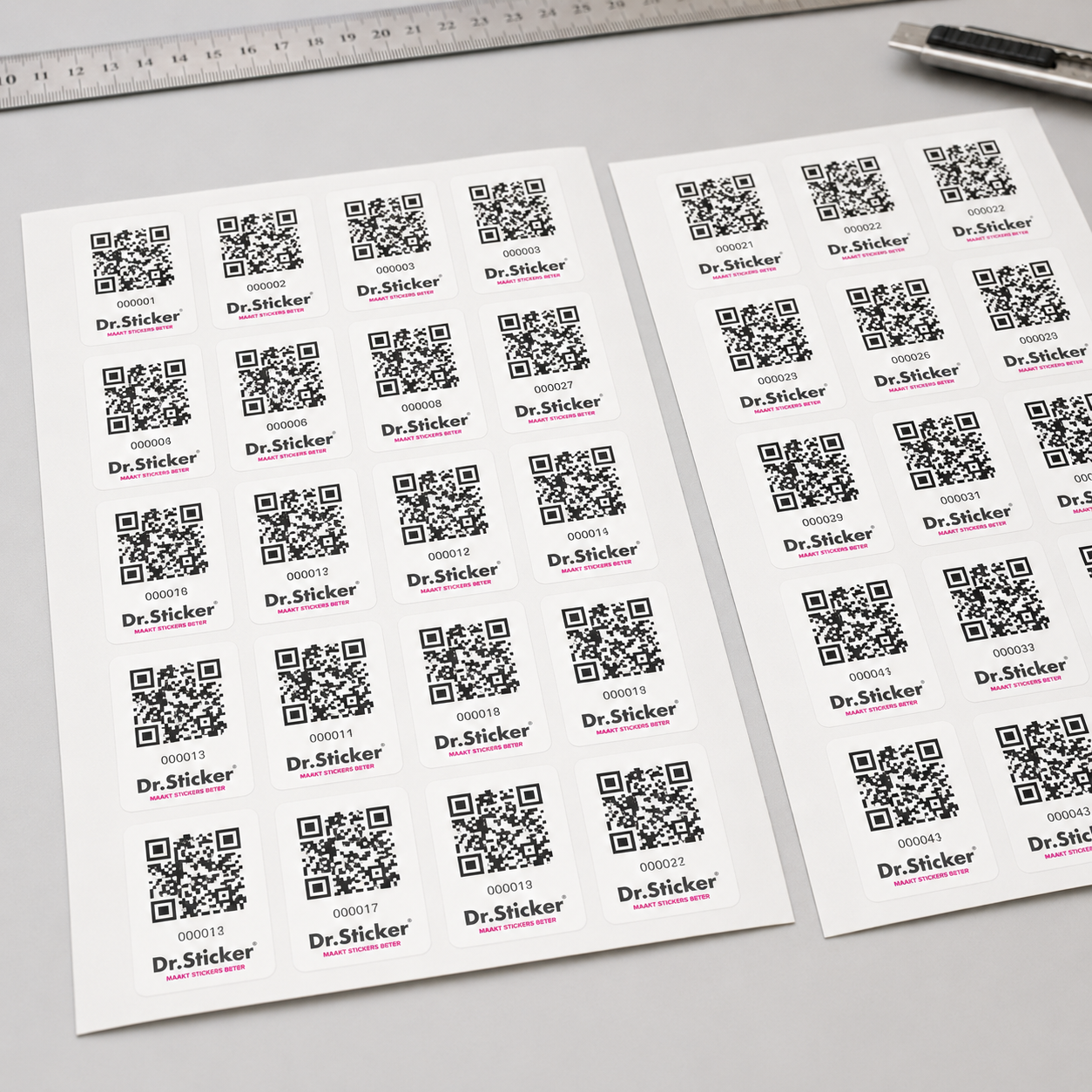 QR-code stickers op maat laten maken