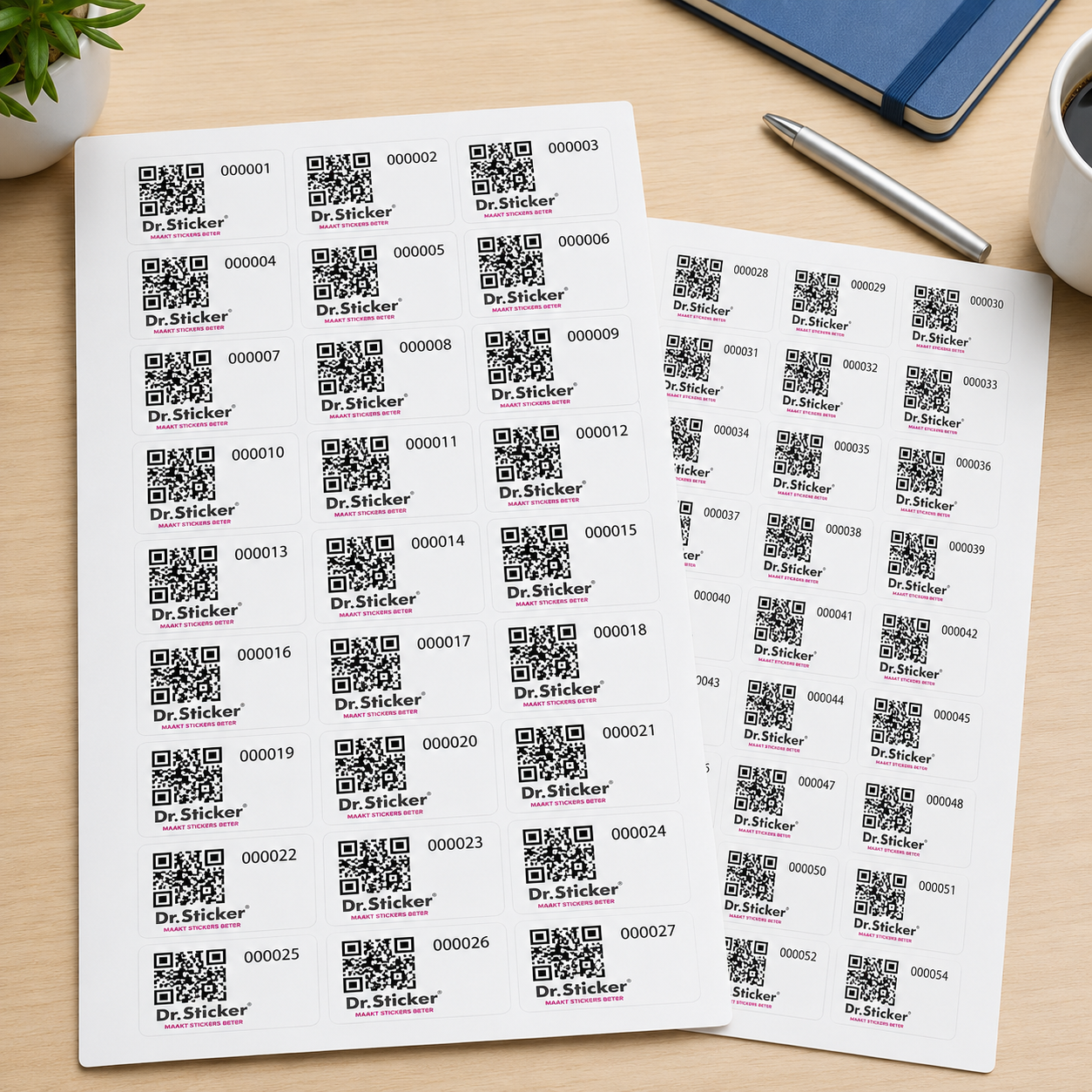 QR-code stickers voorbeeld 3