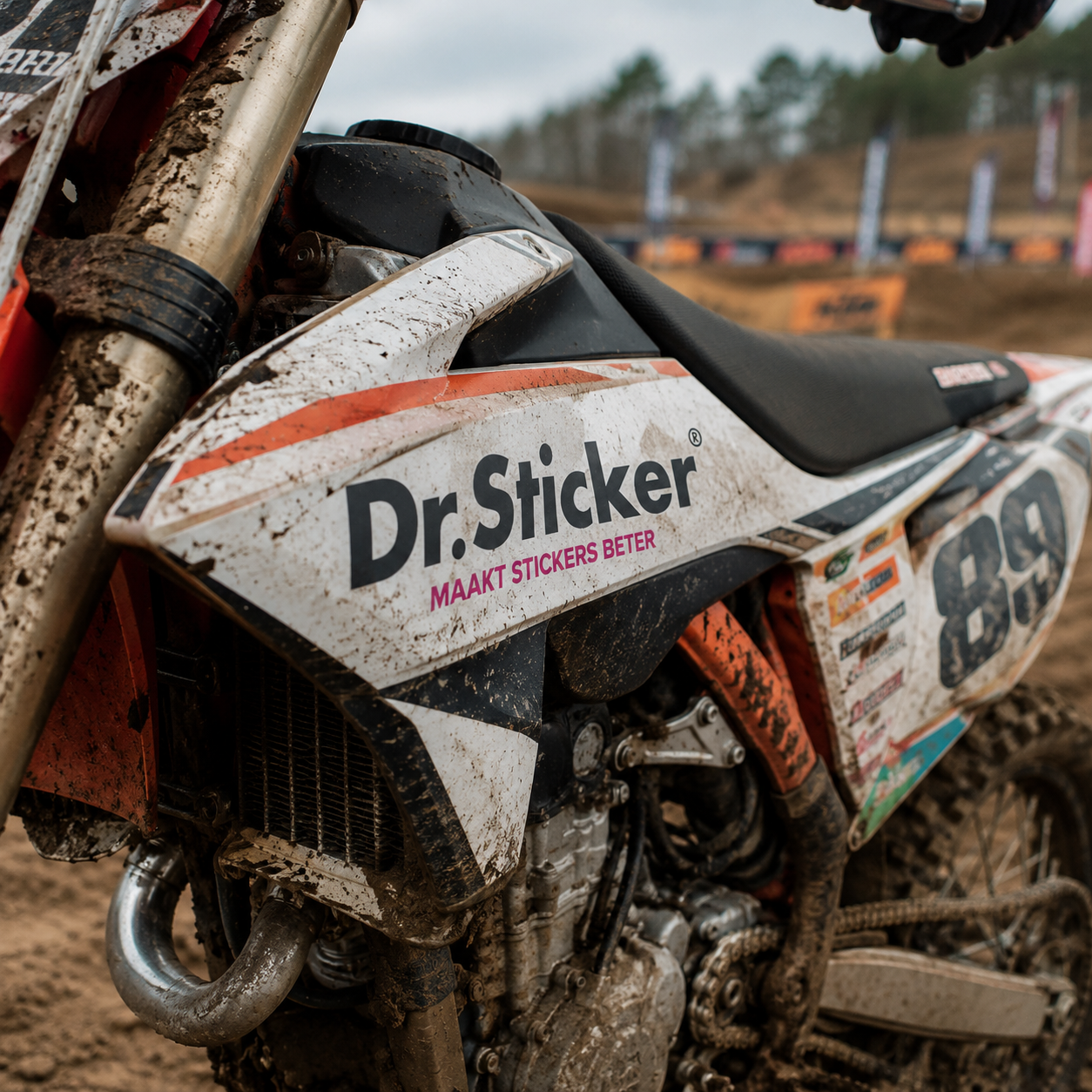 High tack stickers example