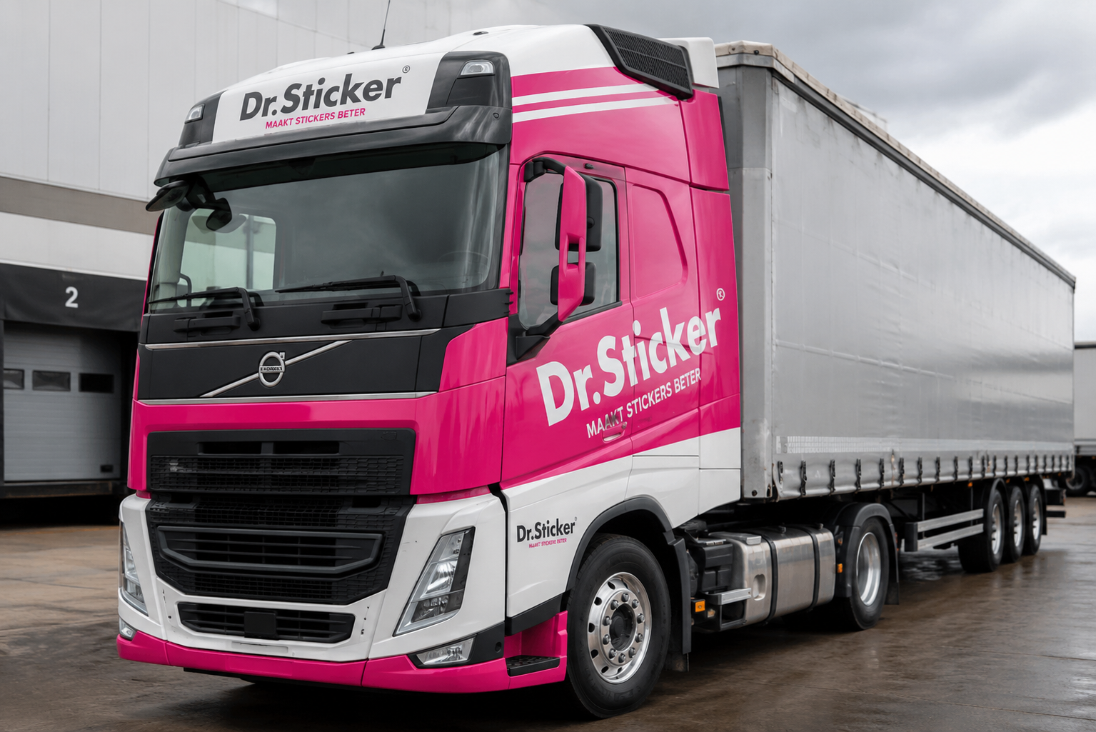 Truck stickers for transport and trailers