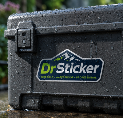 Water-resistant stickers example 4